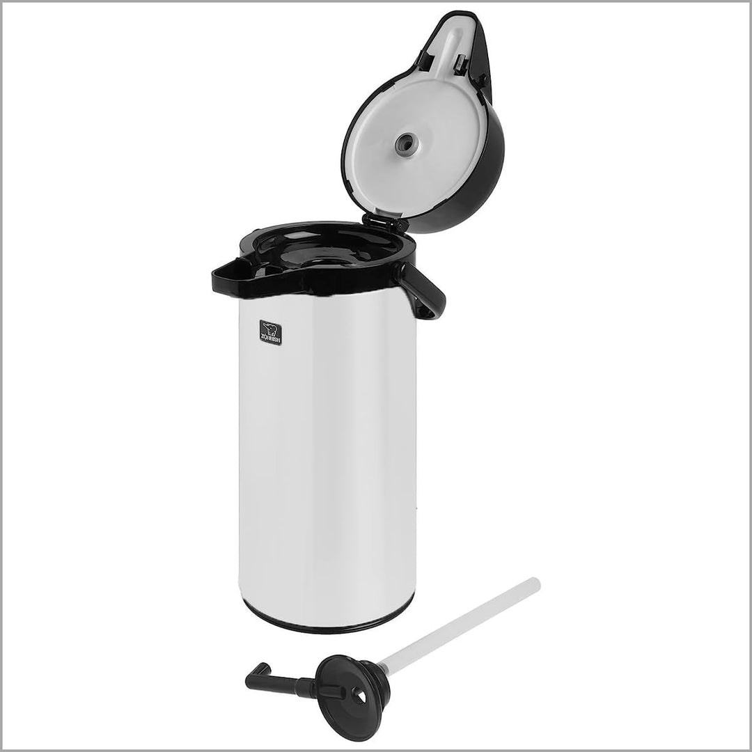 Zojirushi Airpot Isolierkanne aus Edelstahl mit Innenflasche aus Glas, 1,9 l