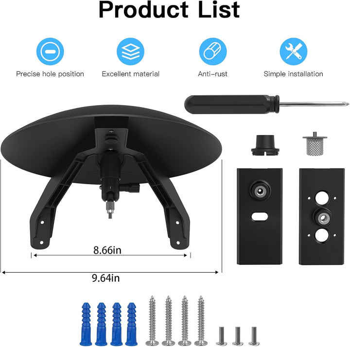 HOLACA Universal Sunshade Rainshade Camera Cover Shield kompatibel mit Ring, Blink, Eufy, Arlo, Wyze