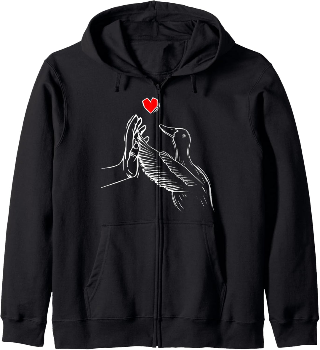 Enten Liebe Ente Kapuzenjacke
