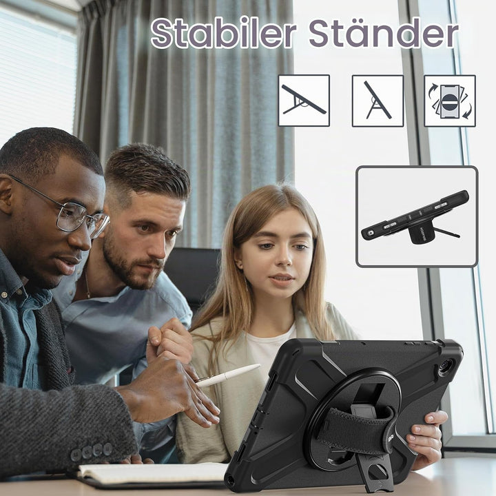 BRAECN für Galaxy Tab A9+ Hülle - Samsung Tablet A9 Plus 11" 2023 Schwarz | Stossfeste Schutzhülle m