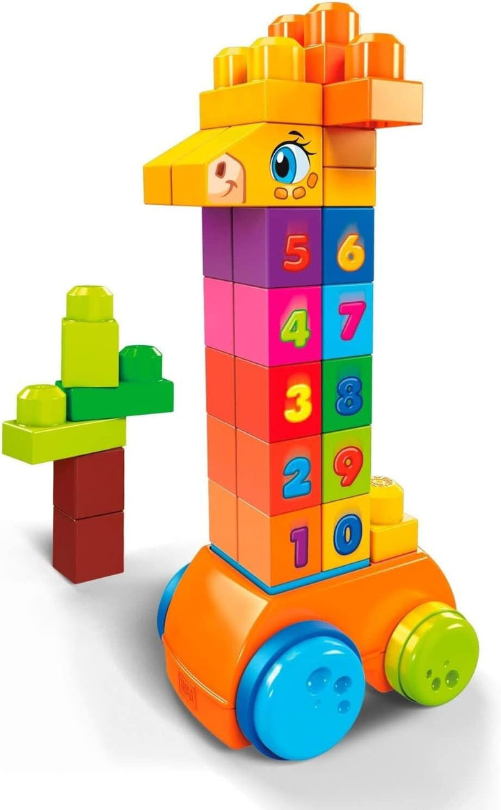 MEGA Bloks GFG19 - Bloks 123 Counting Item (30 Teile), Babyspielzeug ab 12 Monaten, Mehrfarbig
