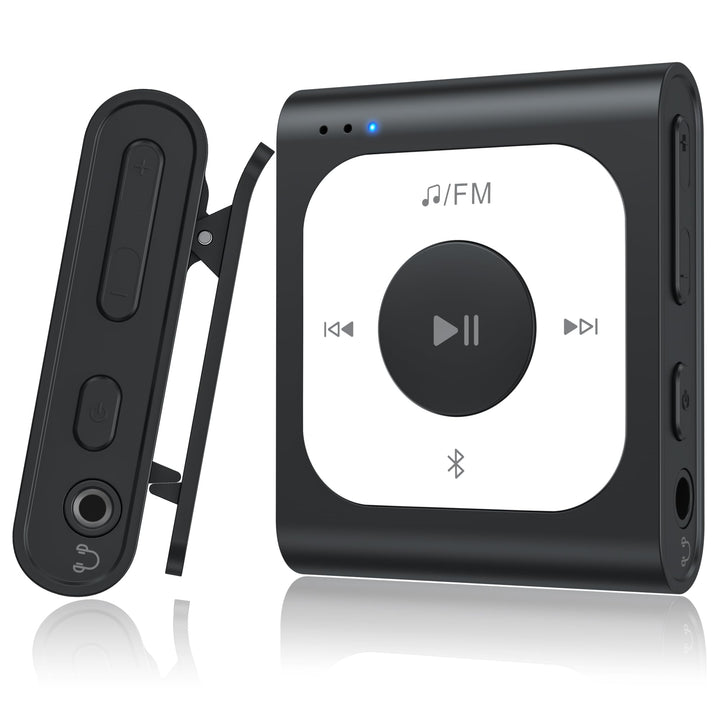 AGPTEK 64GB MP3 Player Bluetooth 5.3 mit Clip, Mini Tragbarer Musikplayer mit UKW-Radio, Zufallswied