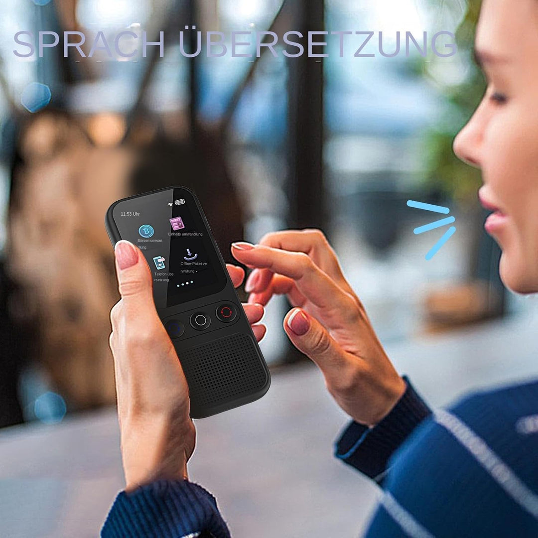 138 Sprachübersetzer Ohne Internet, Übersetzer Mit Sprachausgabe, Sofortübersetzer Smart Translator,