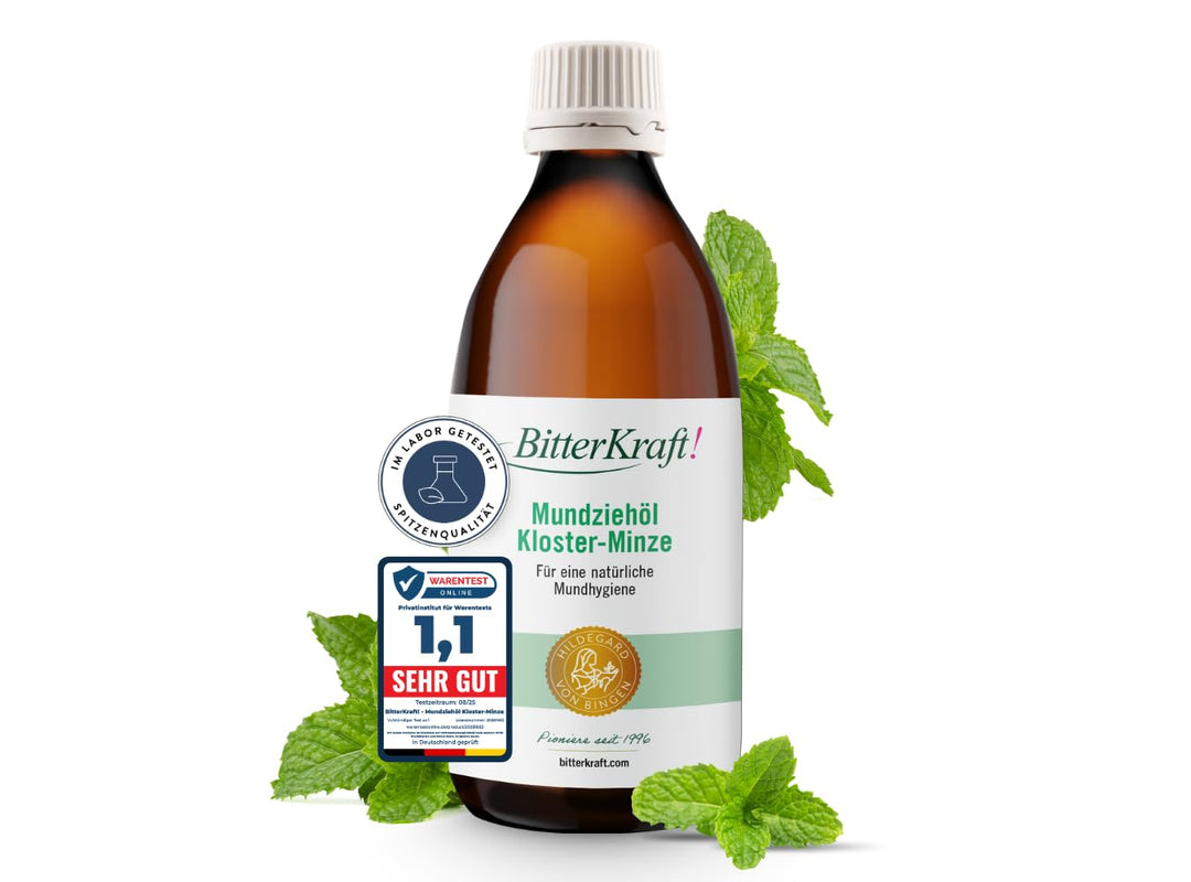 BitterKraft! Mundziehöl | 200ml | Mundziehöl nach Hildegard von Bingen | Natürliche Mundpflege nach