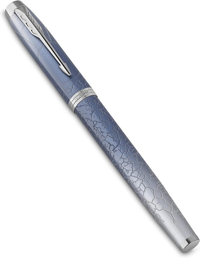 PARKER Füller IM Premium Special Edition Polar (Silver) M Blau Silber, Silber