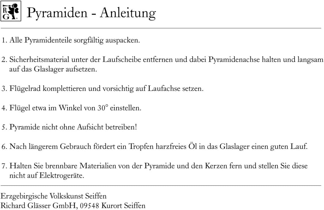 Richard Glässer Seiffen Weihnachtspyramide Christi Geburt, 2-stöckig, 46 cm Hoch, Natur, Original Er