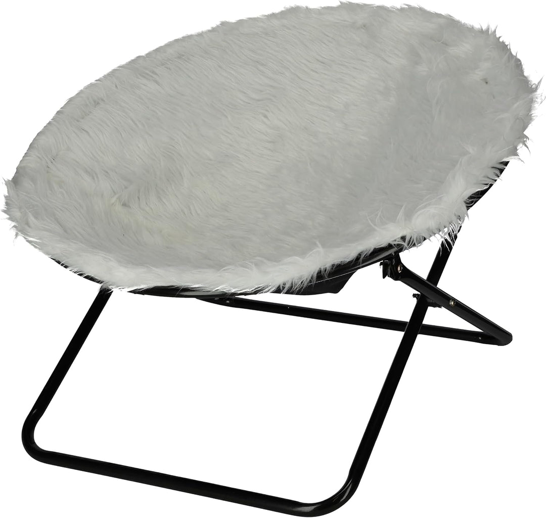 Kerbl Liegemulde „Sharon“, Liegeschale für Katzen, 50 cm Durchmesser in weiss oder braun (Weiss) Wei