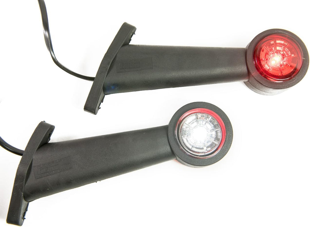 2 x LED Gummi Begrenzungsleuchte Seitenleuchte 12V 24V mit E-Prüfzeichen Positionsleuchte Auto LKW P