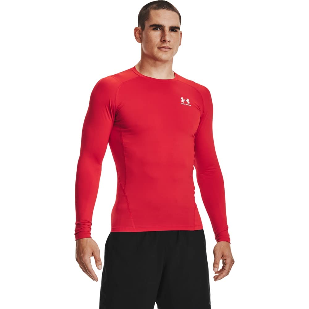 Under Armour Men's Ua Hg Armour Comp Ls Long-Sleeve Sports Top, Breathable Long-Sleeved Top for Men