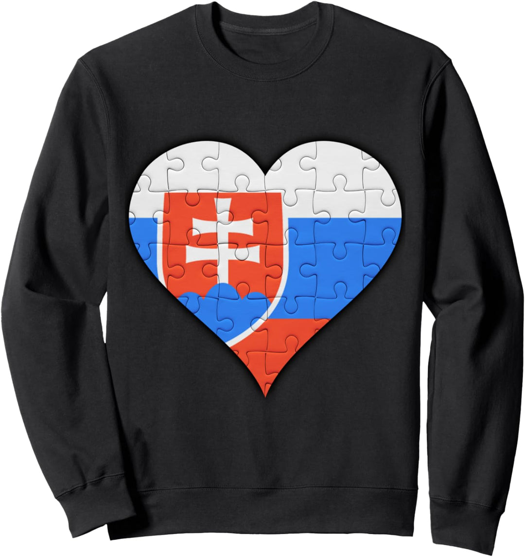 Slowakei Slowakische Flagge Herz Sweatshirt