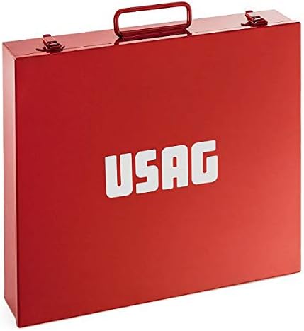 USAG U06120017 - 612 3/4" EB - Sechskant-Steckschlüssel-Satz im Stahlblechkasten (17-teilig) Sortime