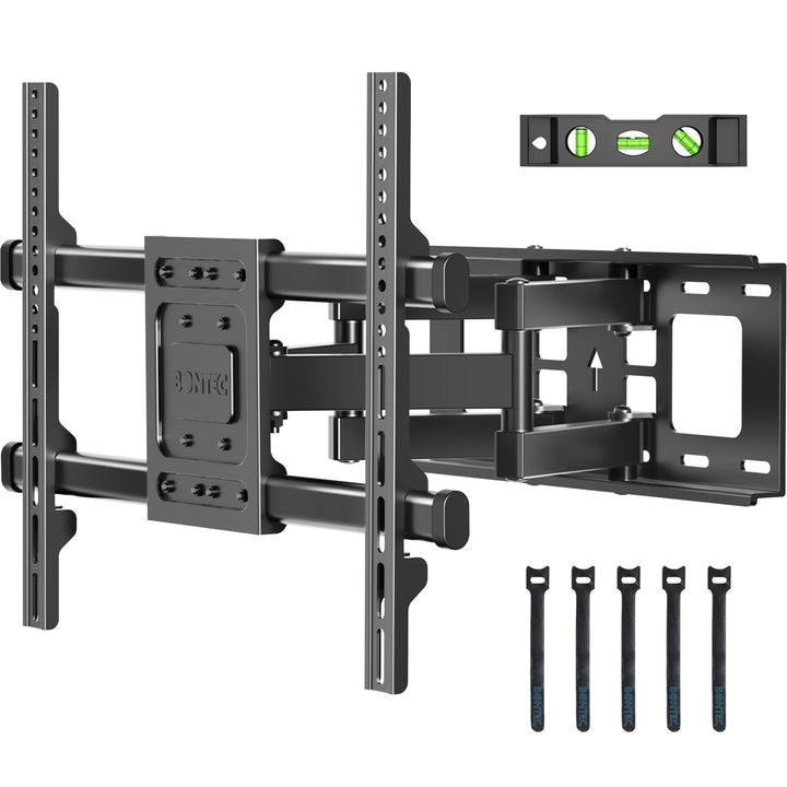 BONTEC TV Wandhalterung für 32-80 Zoll Bildschirme bis zu 60kg, Wandhalterung Fernseher Schwenkbar N