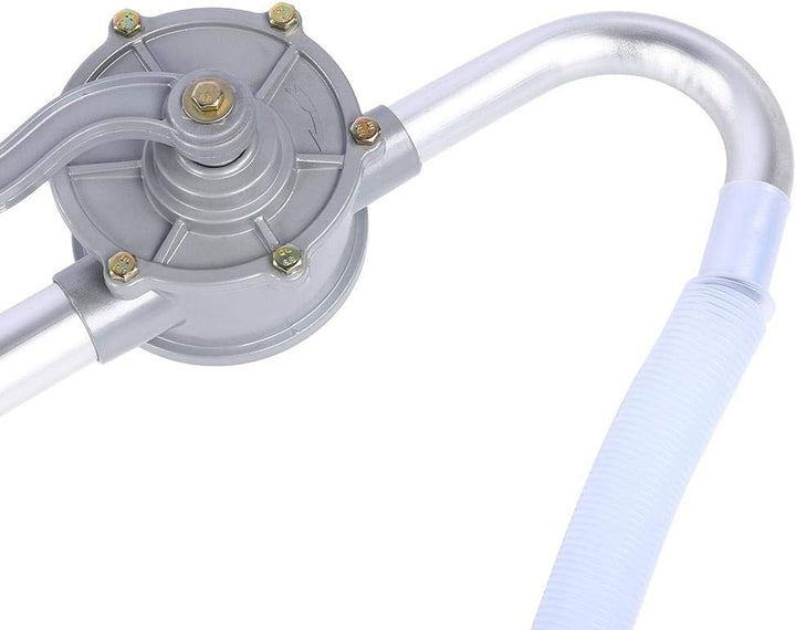 Kurbelpumpe,Heizöl Fasspumpe, Rotations-Handkurbel-Ölfass-Trommelpumpe aus Aluminiumlegierung Pumpen