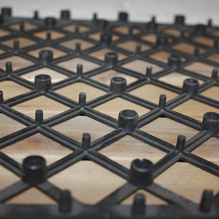 SAM Terrassen- Klickfliese 01, Holz- Akazie, 33 Fliesen für 3 m², 30x30cm, Garten Bodenbelag mit Dra