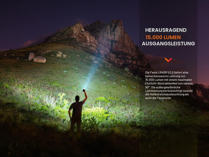 FENIX LR40R v2.0 15000 Lumen wiederaufladbares Suchlicht