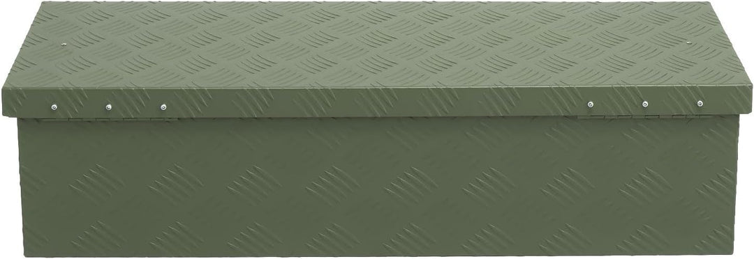 alubox Werkzeugkiste Riffelblech olive ABX-RL48G Aluminium 1,5mm Werkzeugkiste leicht und robust 48