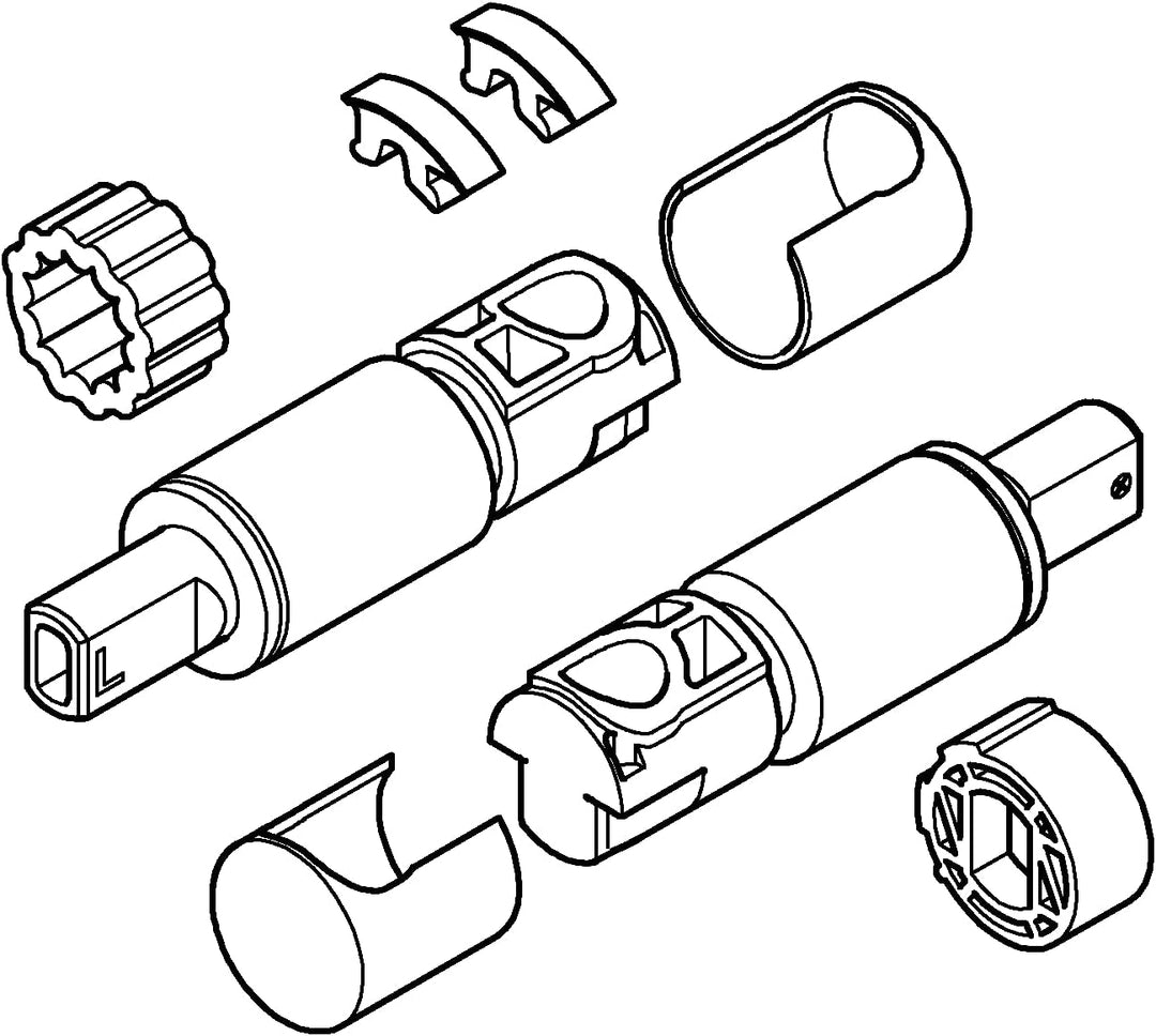 GROHE Stossdämpfer Cube/Euro Keramik WC-Sitze (für Soft-Close Funktion, links und rechts, Ø 20 mm fü