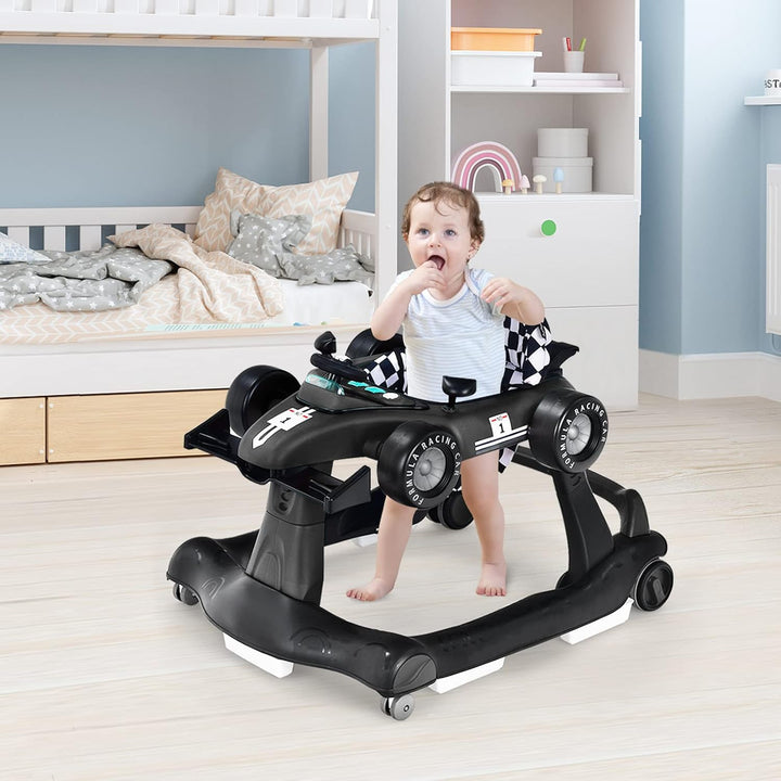 LIFEZEAL 4 in 1 Lauflernhilfe Baby, Höhenverstellbares &amp; Klappbares Babywalker, Baby Gehfrei ab 6 Mo