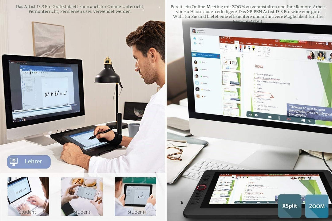 XP-PEN Artist 13.3 Pro - 13,3 Zoll Full-Laminiertes IPS-Display Dial Button & Express Keys für Kunst