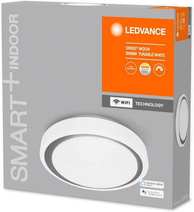 LEDVANCE Smarte LED Wand-und Deckenleuchte für Innen mit WiFi Technologie, Lichtfarbe änderbar (3000