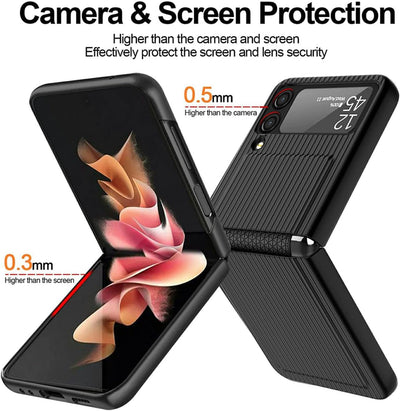 Coque Galaxy Z Flip 3 5G Hülle,Ultradünne All-Inclusive Handyhülle mit Klappbildschirm,Faltbare Hand