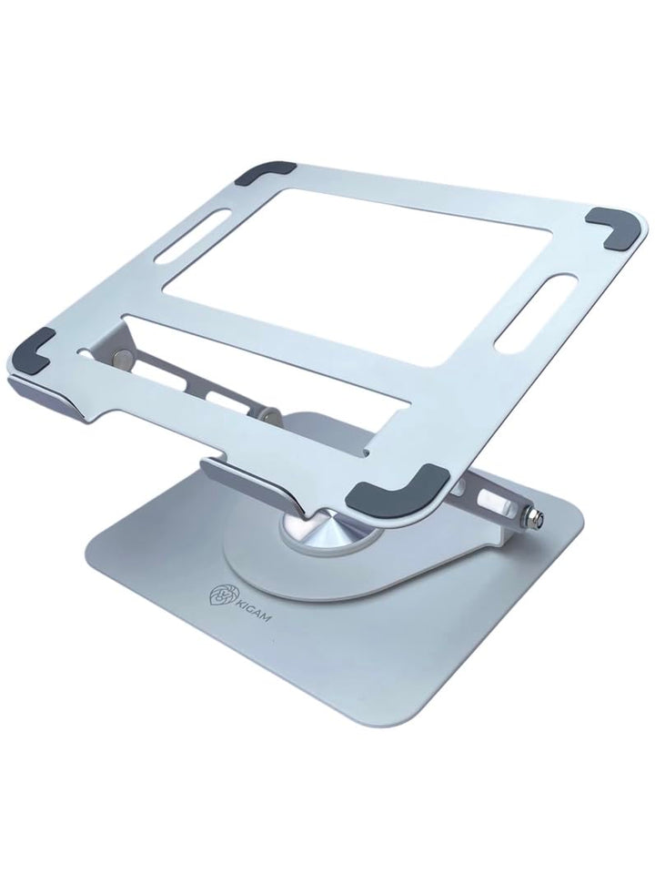 Kigam Laptopständer für Schreibtisch [360 Grad Drehbar] Höhenverstellbar Ergonomischer Tragbarer Lap