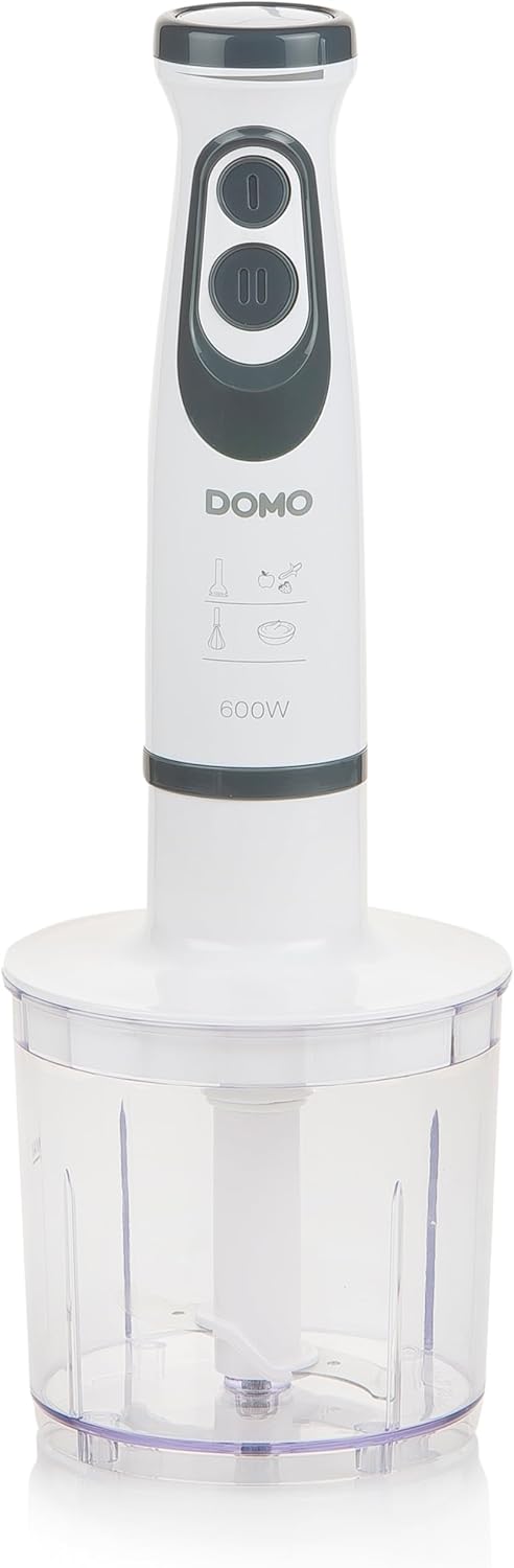 DOMO DO1089M Mixer-Set 3-in-1 600 W inkl. Messbecher weiss/grau White, White