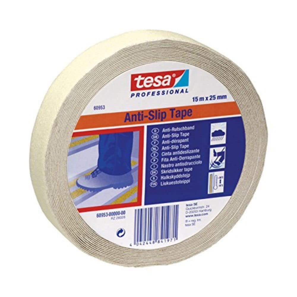 tesa 60953-00000-00 Rutschband Anti-Rutsch 60953 Fluoreszierend (Leuchtend) (L x B) 15m, einheitsgrö