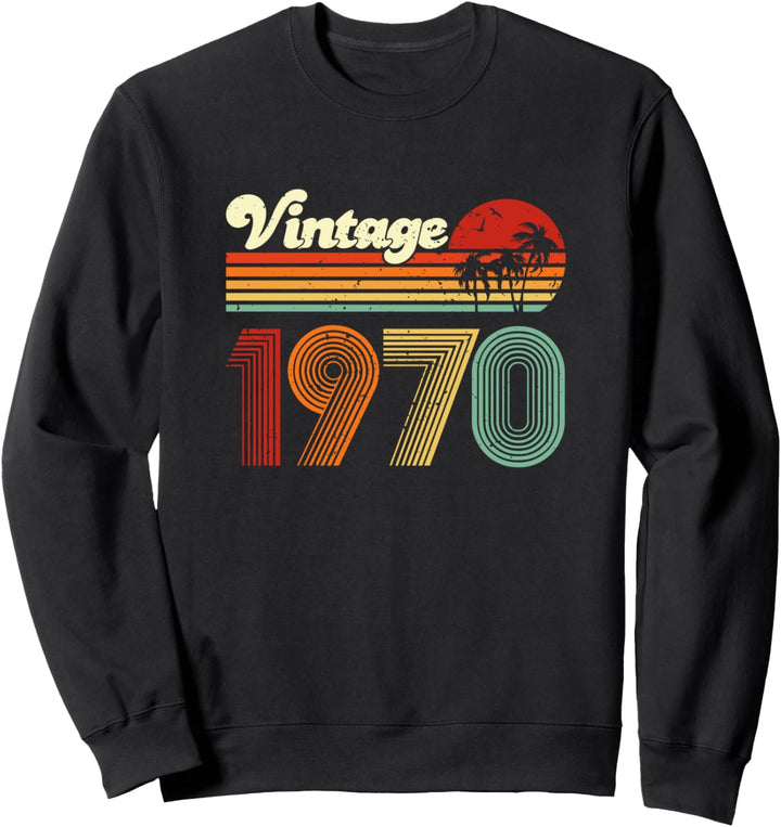 50. Geburtstag Geschenk Vintage 1970 50 Jahre Männer Frauen Sweatshirt