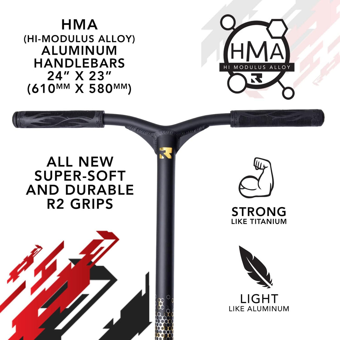 Root Industries Unisex – Erwachsene Invictus Signature Scooter Einheitsgrösse Black/Gold, Einheitsgr