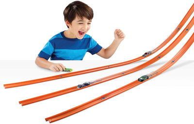 Hot Wheels Bahn Track Builder, Verbindungsstücke (12m) für Autorennbahnen der Hot Wheels Autos, inkl