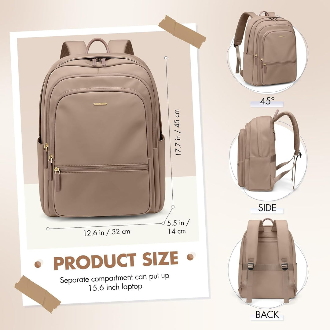 GOLF SUPAGS Gross Arbeitsrucksack Damen, Wasserdicht Laptop Rucksack mit Laptopfach, Multifunktional