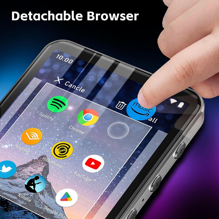 HIFI WALKER G7 MP3 Player with Bluetooth and WiFi- MP3 Player with Spotify and Camera, Android MP3 P