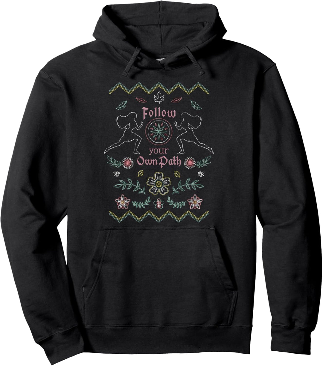 Disney Pocahontas Follow Your Own Path Stitched Quote Pullover Hoodie