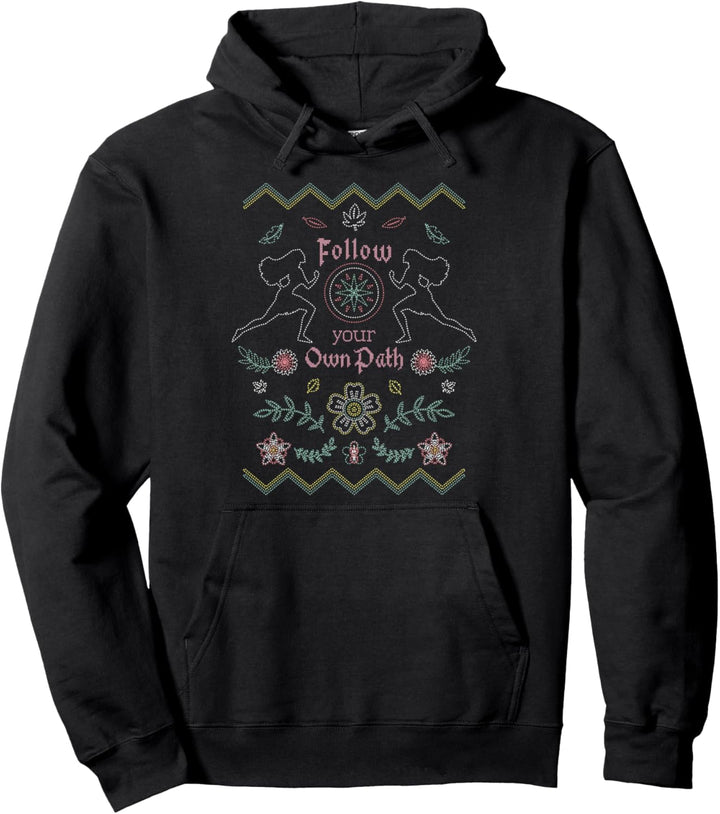 Disney Pocahontas Follow Your Own Path Stitched Quote Pullover Hoodie