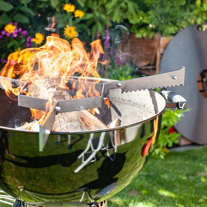 Grillrost.com Das Original Auflageleisten für alle 80cm Feuerplatten - sorgt für ausreichend Luft un