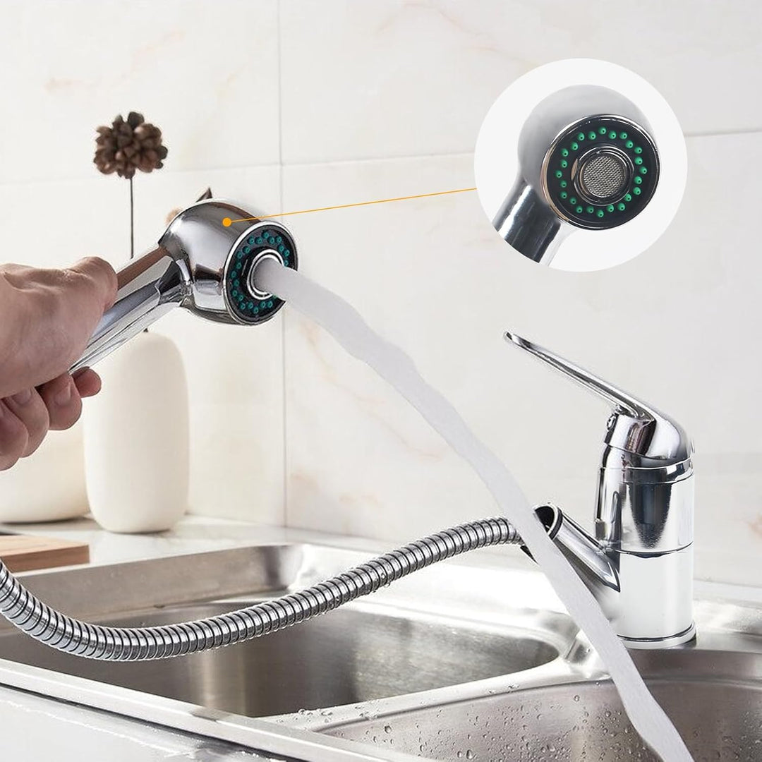 Minnhua Wasserhahn Küche Ausziehbar Küchenarmatur mit 2 Strahlarten Brause 360 ° Drehbare Wasserhahn