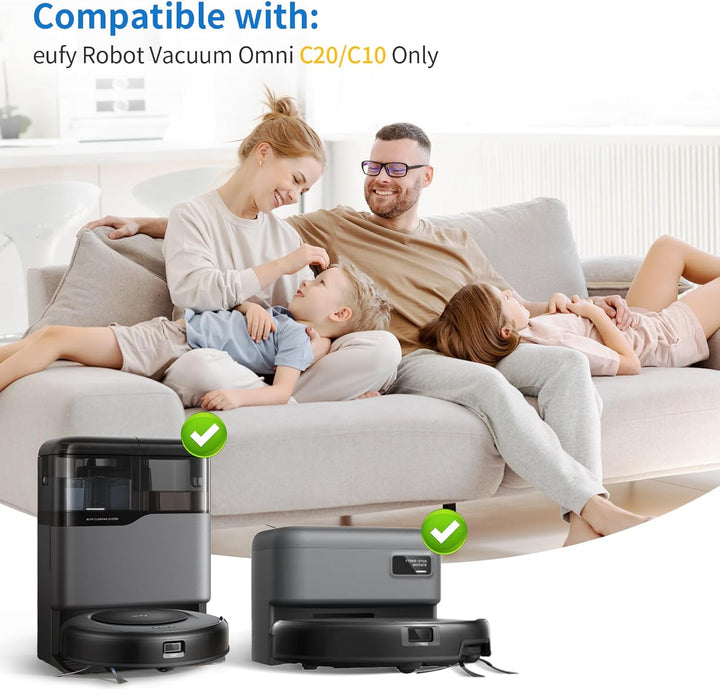 14 Stück Staubbeutel für Eufy C20 Omni/ C10 Roboter-Staubsauger, grosse Kapazität, Einweg-Staubsauge
