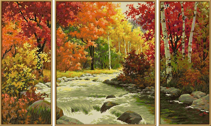 Schipper 609260779 Malen nach Zahlen - Flusslandschaft - Bilder malen für Erwachsene, inklusive Pins