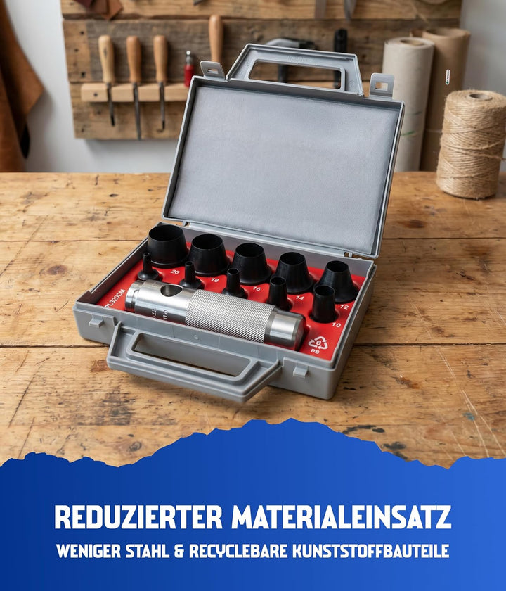 Paffrath Satz koppelbare Lochstanzer, Durchmesser 3-20 mm, 0800320