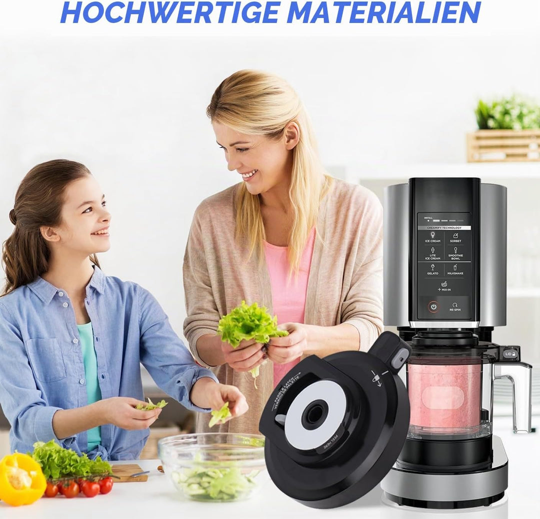 Äusserer Schalendeckel Ersatz für Ninja Creami NC301 Serie Eismaschine, Wiederverwendbarer Creami-De