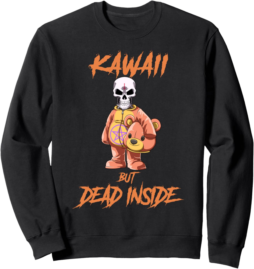 Kawaii aber tot innen sarkastisch Teddy Parodie Sweatshirt