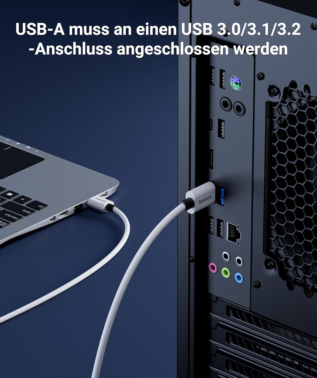 Syntech Link Kabel 3M, Kompatibel mit Oculus Meta Quest 3/3S, Quest2/1/Pro und Pico 4, PC Steam VR Z