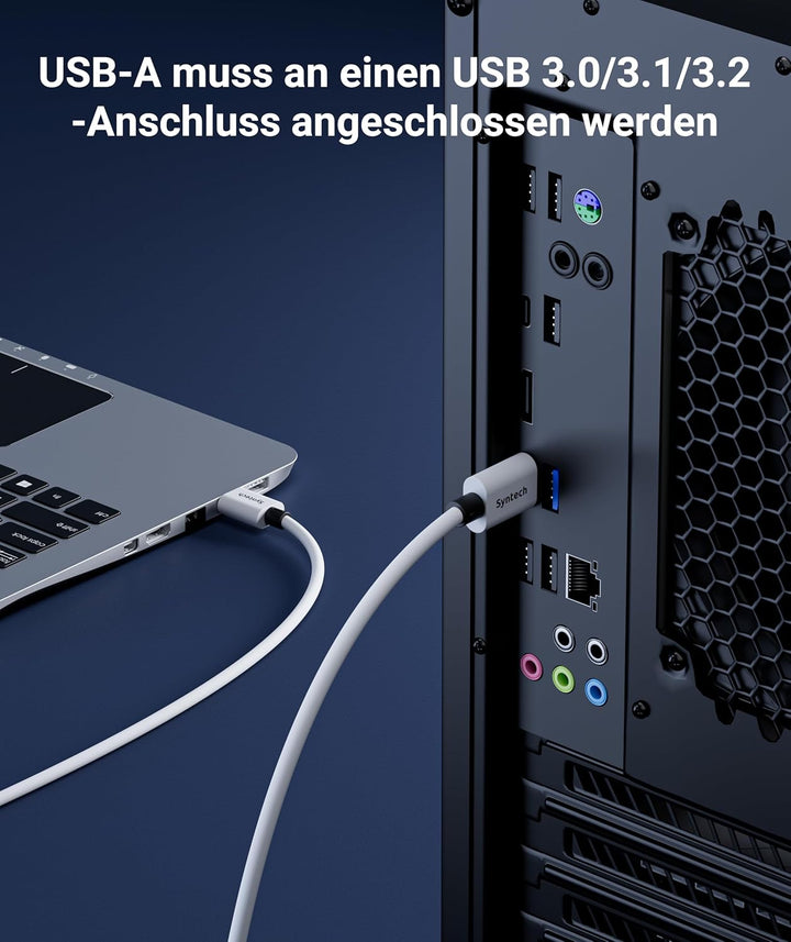 Syntech Link Kabel 3M, Kompatibel mit Oculus Meta Quest 3/3S, Quest2/1/Pro und Pico 4, PC Steam VR Z