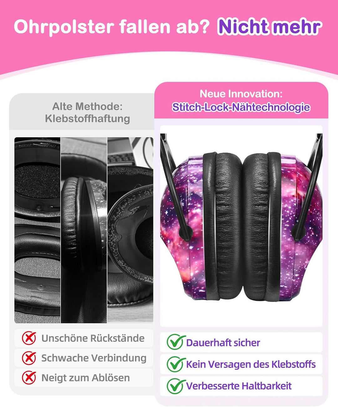 ZOHAN 030 Gehörschutz Kinder 2er Pack,Lärmschutz Kopfhörer Kinder mit Autismus, ohrenschützer kinder
