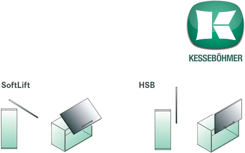 2 x SO-TECH® Kesseböhmer Kompressionsfeder Lift-O-Mat (verstärkte Ausführung) 200N (215N) für HSB