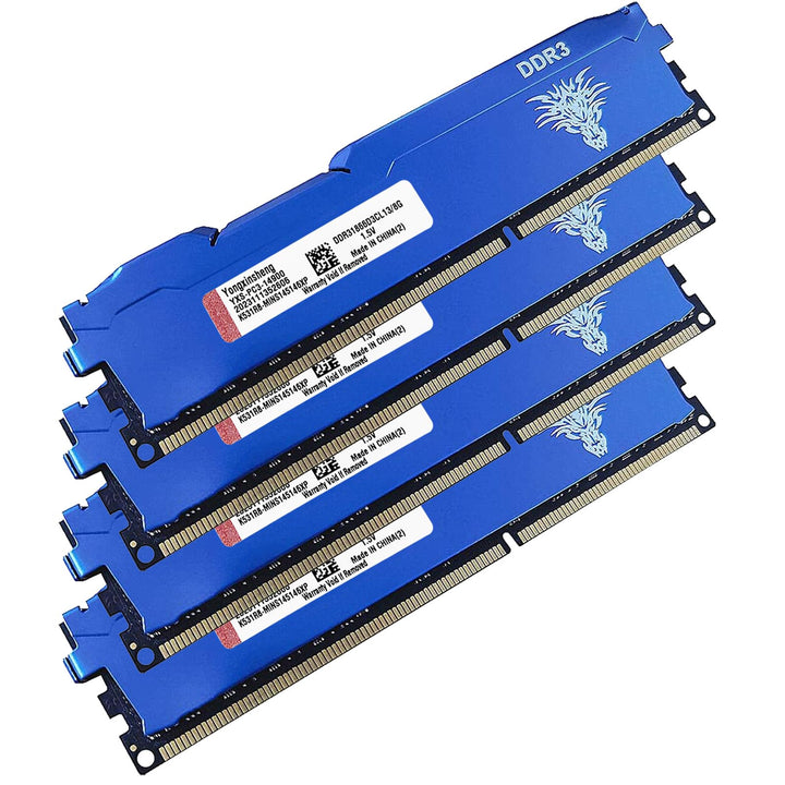 DDR3 32GB Kit (8GBx4) Desktop RAM 1866MHz PC3-14900 UDIMM Non-ECC Unbuffered 1.5V 2Rx8 Dual Rank 240