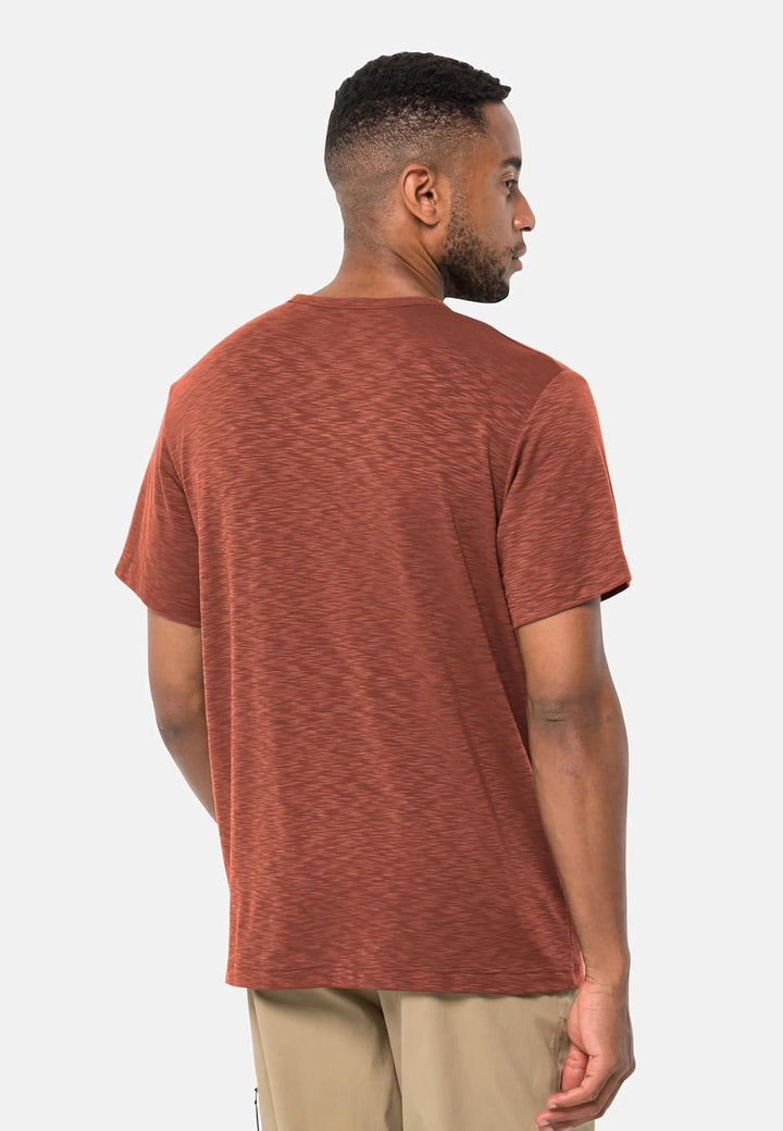 Jack Wolfskin Herren Travel T-Shirt S Barn Red, S Barn Red