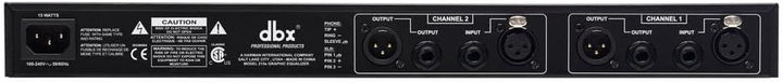 dbx 215-S · Equalizer Einheitsgrösse Dual Channel, Einheitsgrösse Dual Channel