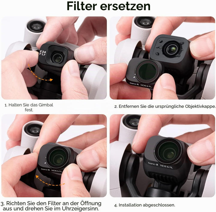 K&F Concept Mini 3,Mini 3 Pro Polfilter CPL Filter Kompatibel mit Mini 3 Pro,Mini 3, CPL